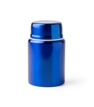 Син термос DANGO с лъжичка снимка