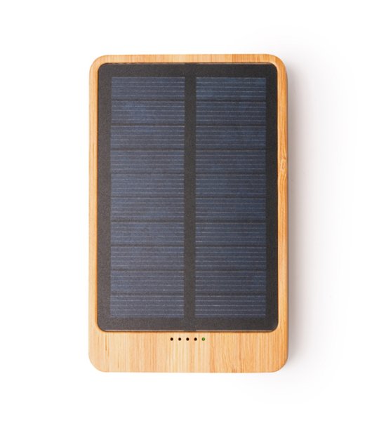 Соларна батерия с капацитет 4000 mAh BERKEL от бамбук снимка