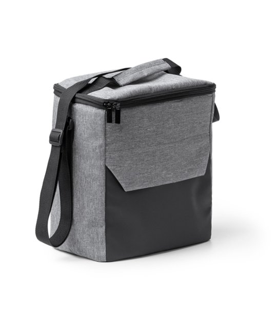 Сива хладилна чанта с презрамка и джоб TAISON снимка