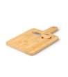 Дъска за рязане от бамбук с нож за сирена BRIE-2 снимка
