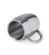Сребриста халба за бира от неръждаема стомана DUNKEL 420 мл-1 снимка