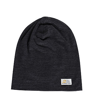 Unisex черна шапка от мерино BEDADE снимка