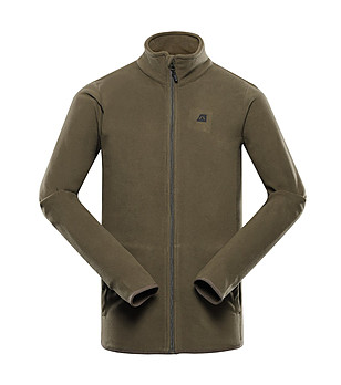 Мъжко спортно горнище в цвят маслина SIUS 2 снимка