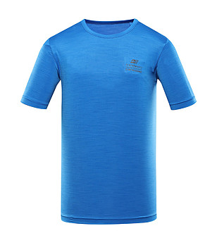 Мъжка тениска в синьо BASIK с CoolDry снимка