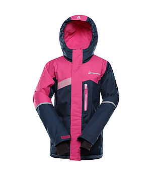 Детско ски яке в тъмносиньо и розово Fedora  DEARO 2 с DWR и PTX  снимка