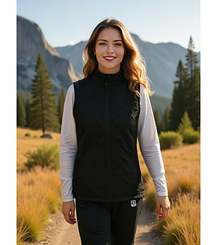 Черен дамски елек  BERFA 2 снимка