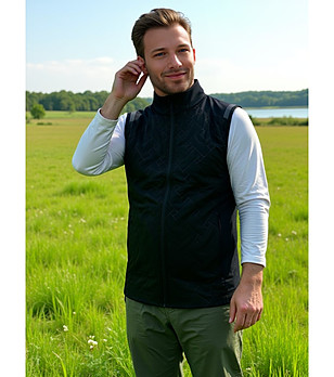 Мъжки черен елек BERF 2 снимка