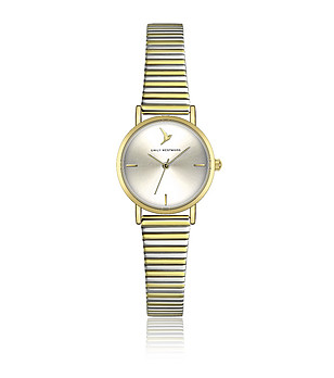 Дамски часовник в златисто и сребристо снимка