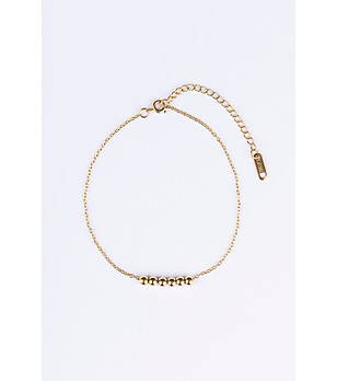 Дамска гривна със златно покритие  снимка