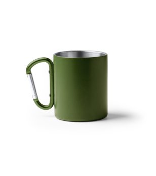 Тъмнозелена чаша от рециклирана неръждаема стомана NASIK 300 мл снимка