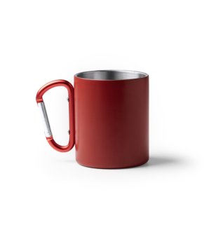 Червена чаша от рециклирана неръждаема стомана NASIK 300 мл снимка