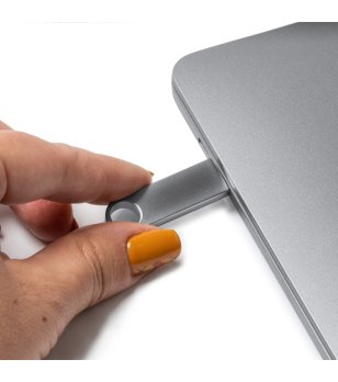 Метална флашка ROY в сребристо 32 GB снимка