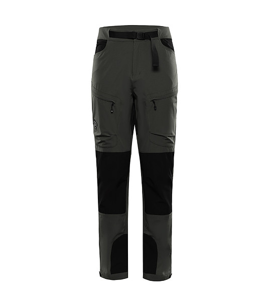 Мъжки туристически softshell панталон в свят маслина  AKAN 2 снимка