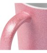 Керамична чаша с брокат FIONA в розово 350 мл-4 снимка
