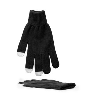 Черни ръкавици за сензорни екрани ZELAND снимка