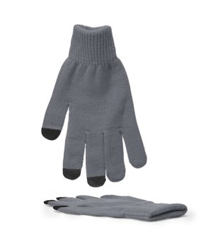 Сиви ръкавици за сензорни екрани ZELAND снимка