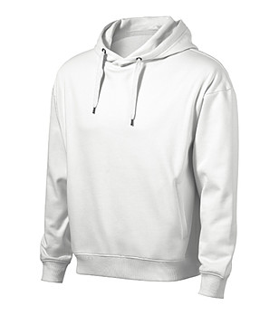 Бял памучен мъжки суитшърт Hans снимка