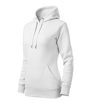 Бял дамски суитшърт с памук Selena  снимка