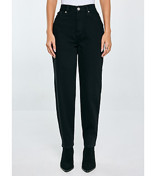 Памучни дамски черни дънки Silla снимка