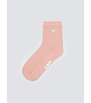 Розови дамски чорапи Sonja с памук снимка