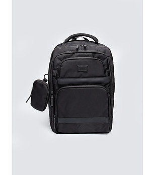 Черна унисекс раница Amerigo снимка