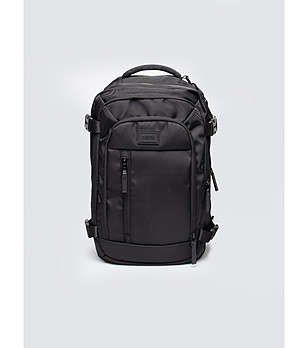 Черна унисекс раница Leonardo снимка