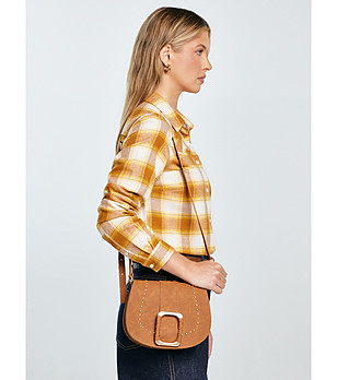 Дамска чанта в светлокафяво Lulua снимка