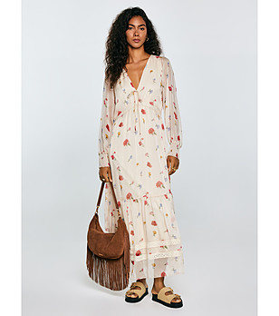 Дълга рокля с флорални мотиви Ester снимка