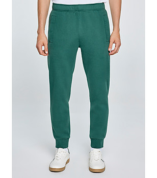 Зелено памучно мъжко спортно долнище с памук Kersyn снимка