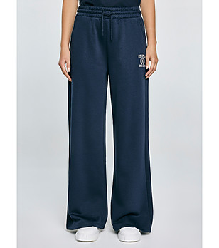 Тъмносиньо дамско спортно долнище с памук Madelinap снимка