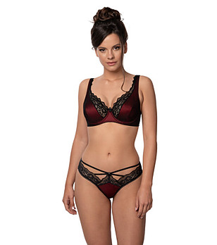 Бикини в черно и бургунд Elisif снимка