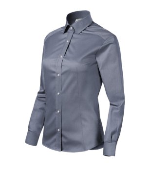 Памучна дамска тъмносива риза Eve снимка