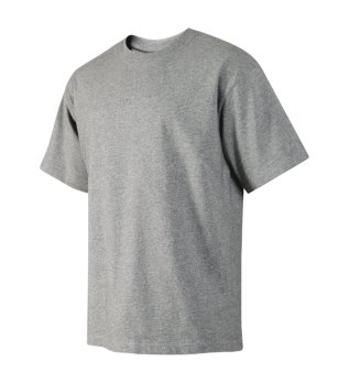 Унисекс памучна тениска в тъмносив меланж Zin снимка