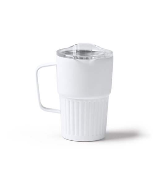 Бяла термочаша NUBEX 450 мл снимка