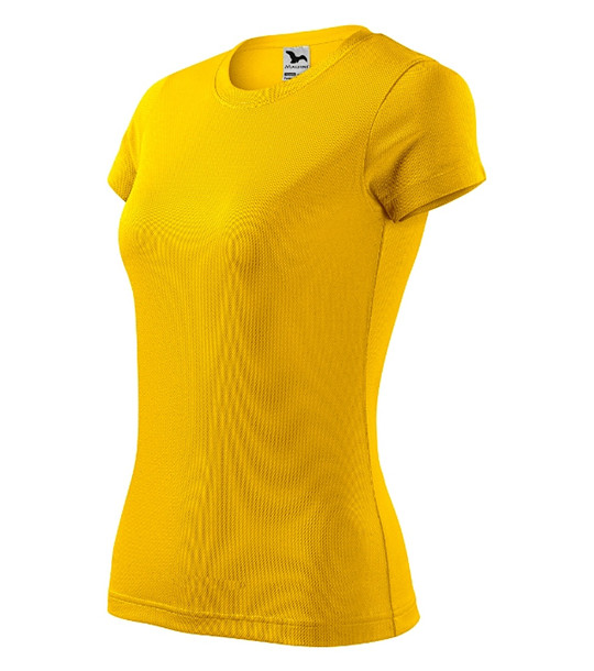 Жълта памучна дамска тениска Fantasy снимка