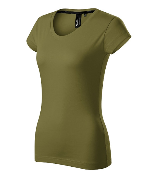 Дамска тениска в зелен нюанс от памук Suzane снимка