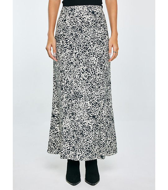 Дълга черна пола с принт Arcelia снимка