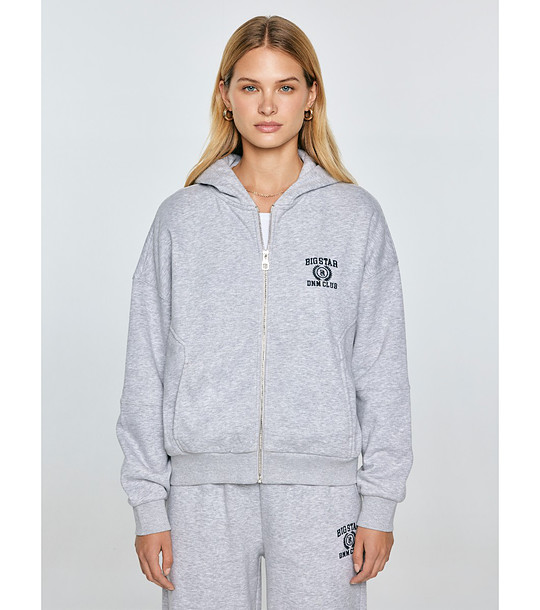 Сив дамски суитшърт с памук Madelina снимка