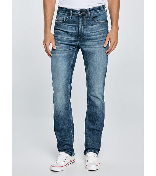 Памучни мъжки дънки с изсветлен ефект Terry снимка