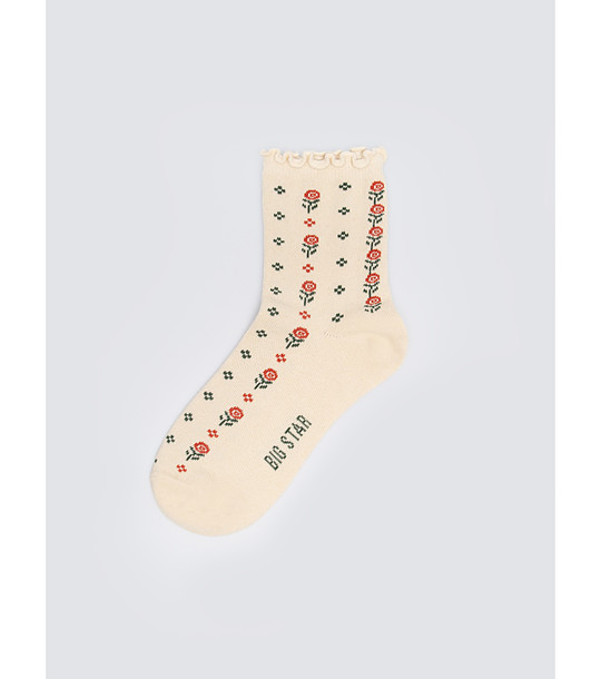 Дамски чорапи с флорални мотиви Flori снимка