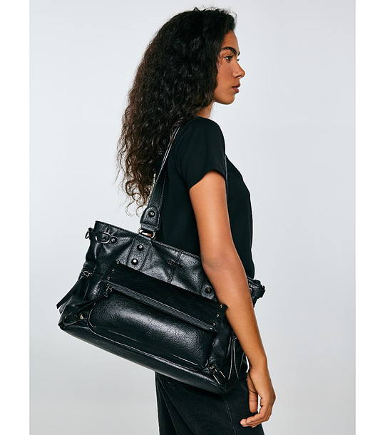 Черна дамска чанта Vitea снимка