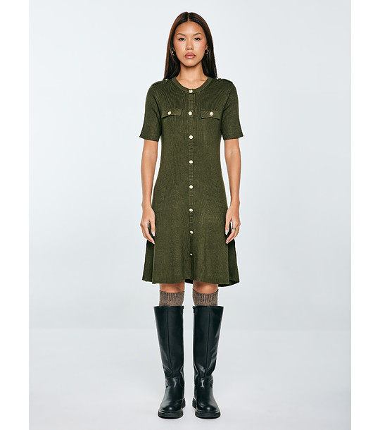 Плетена зелена рокля Dilara снимка