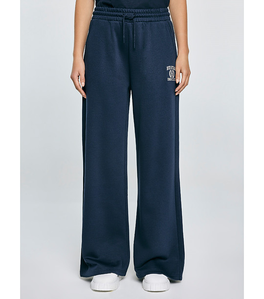 Тъмносиньо дамско спортно долнище с памук Madelinap снимка