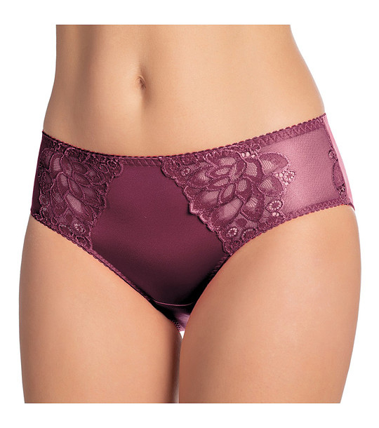 Бикини в цвят вишна с дантела Catharia снимка