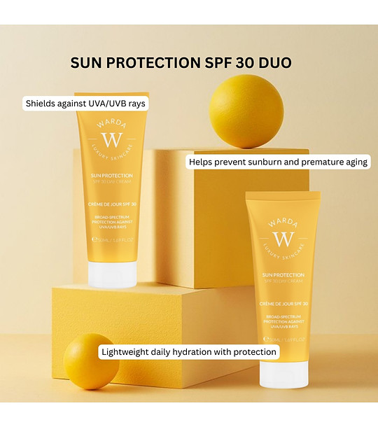Комплект от 2 броя слънцезащитен крем за лице  SPF 30 по 50 мл снимка