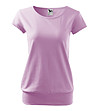 Дамска памучна тениска в лилаво City-1 снимка