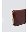 Дамски портфейл в бургунд Lisetto-2 снимка