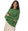 Зелен дамски пуловер-3 снимка