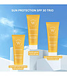 Комплект от 3 броя слънцезащитен крем за лице  SPF 30 по 50 мл-0 снимка