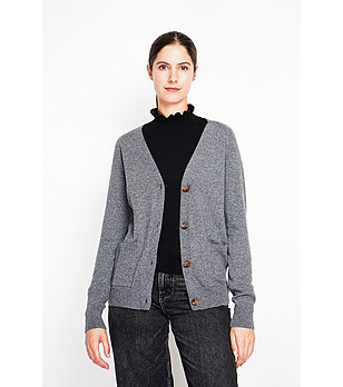 Сива дамска жилетка снимка